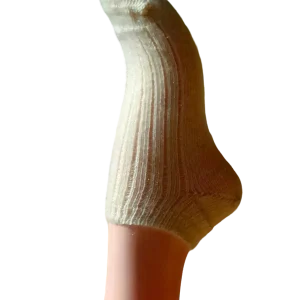 EMERO - Socquettes en Laine Mohair / Écru - Origine : France