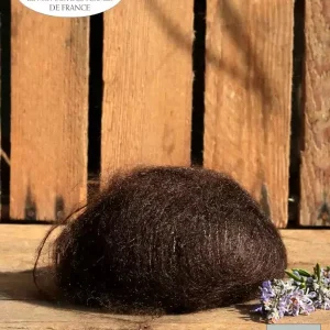 EMERO - Laine à tricoter - Mohair et Soie - Chocolat - Origine : France