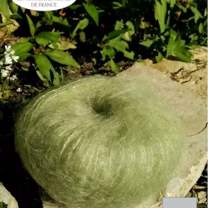 EMERO - Laine à tricoter - Mohair et Soie - Verveine -  Origine : France