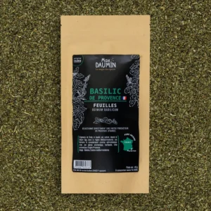 Basilic de Provence | Feuilles Séchées – Le "Roi des Herbes" Baigné de Soleil – Sachet 40g