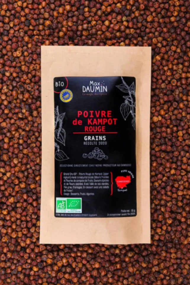 EMERO - Poivre rouge de Kâmpôt Bio & IGP - Origine : France