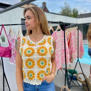 Haut crochet orange - ZAZA