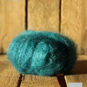 EMERO - Laine à tricoter - Mohair et Soie - Col Vert - Origine : France