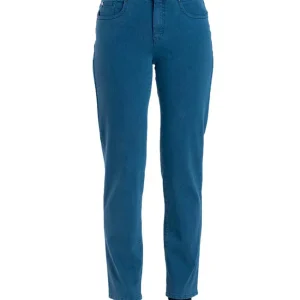 Jean femme coupe droite bleu intense