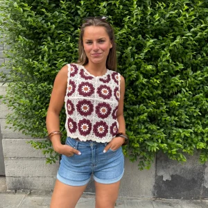 Top crochet bordeaux - ZAZA