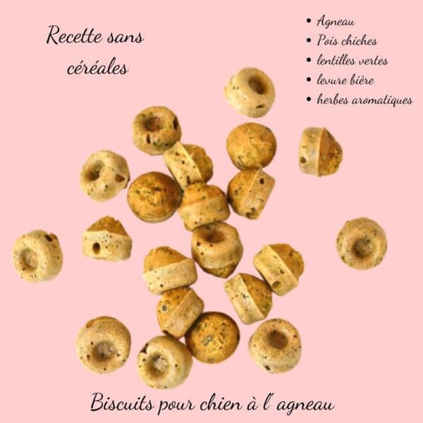 Biscuits Naturels pour Chien - Agneau & Fabriqués en France | Bio, Sans Céréales & Hypoallergéniques – Image 5