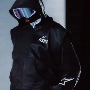 Sweat À Capuche En Cuir RSRV Axis