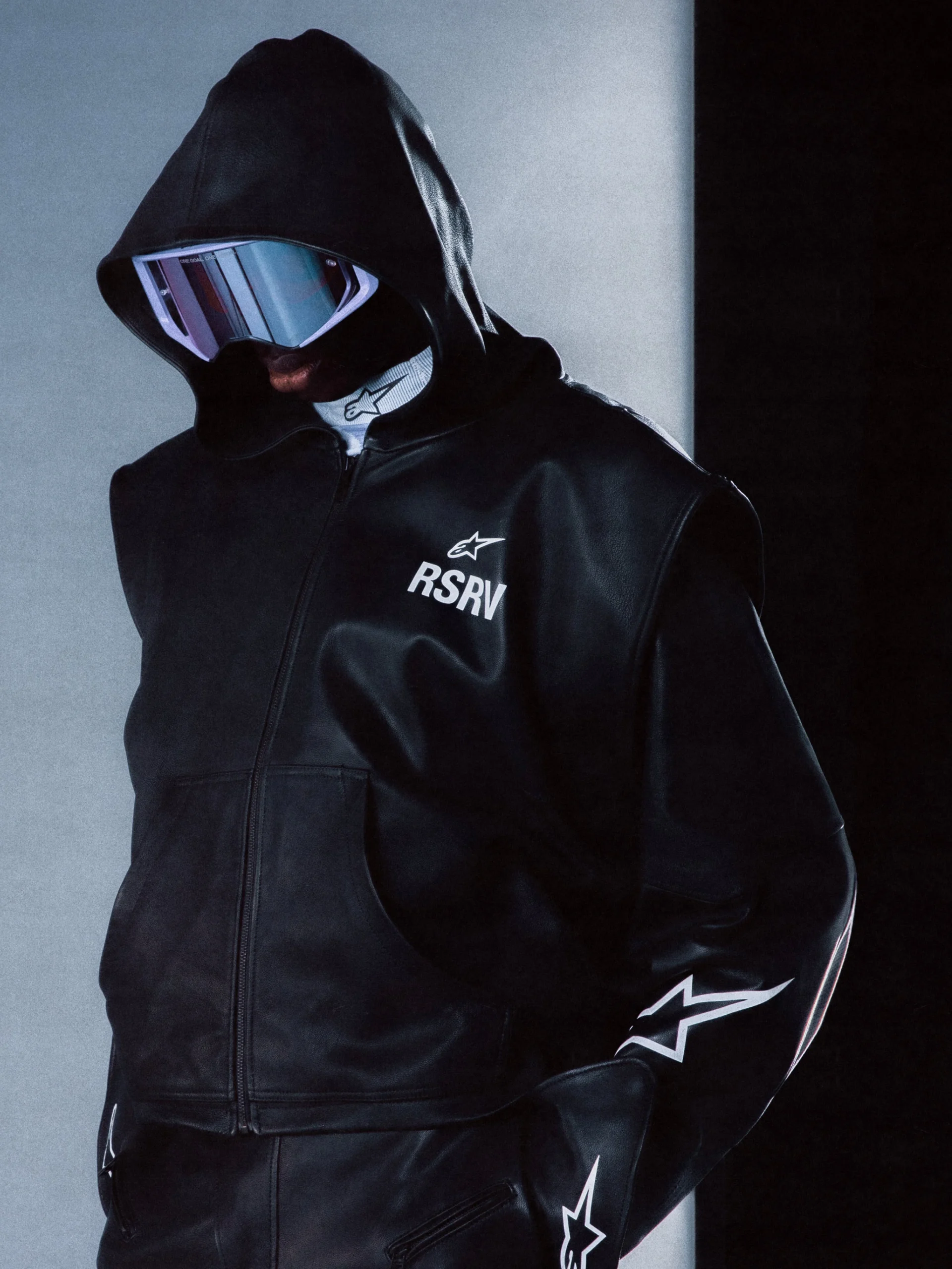 Sweat À Capuche En Cuir RSRV Axis – Image 2