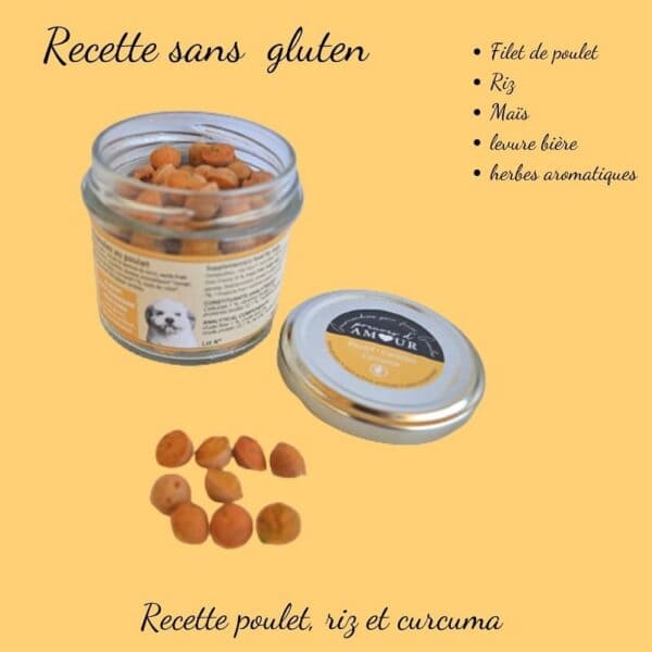 Biscuits Naturels pour Petit Chien - Poulet & Carotte (45g) & Fabriqués en France | Bio, Sans Gluten & Vitalité – Image 3