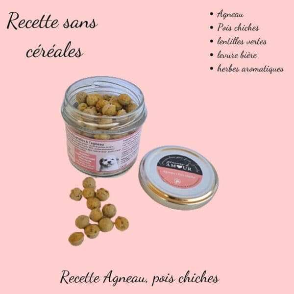 Biscuits Naturels pour Petit Chien - Agneau (40g) & Fabriqués en France | Bio, Sans Céréales & Hypoallergéniques – Image 3