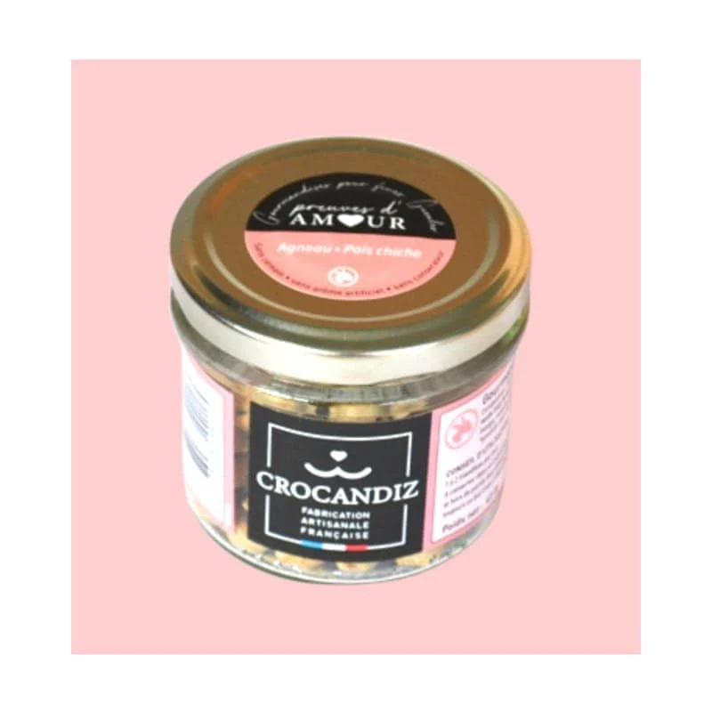 Biscuits Naturels pour Petit Chien - Agneau (40g) & Fabriqués en France | Bio, Sans Céréales & Hypoallergéniques