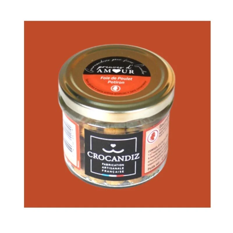 Biscuits Naturels pour Petit Chien - Foie de Poulet & Potiron (45g) & Fabriqués en France | Bio, Sans Gluten & Vitalité – Image 2