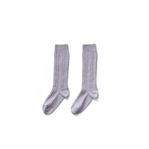 Chaussettes hautes pointelle bergamot