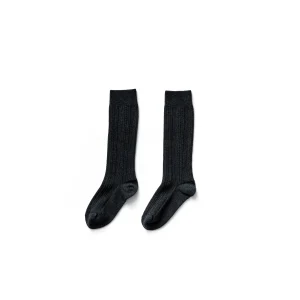 Chaussettes hautes pointelle soot