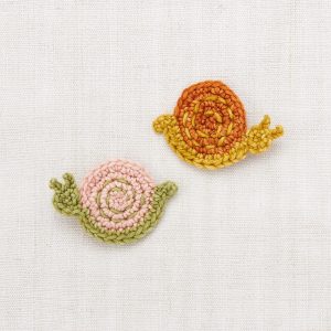 Duo de barrettes Snail faded rose