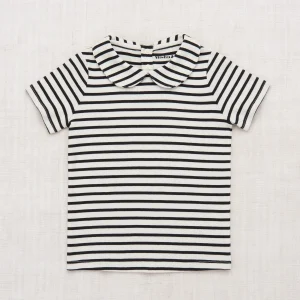 Top col rond rayures marzipan