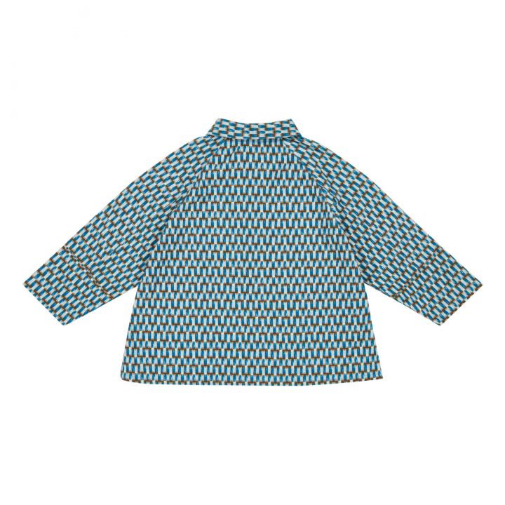 Blouse Burdock blue geo print – Image 4