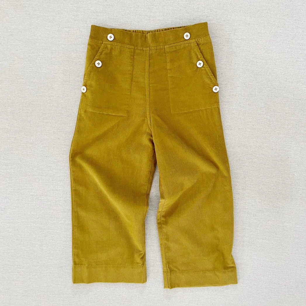 Pantalon Remy velours olive – Image 2