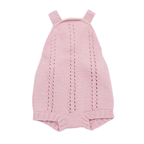 Barboteuse en pima coton Sea Urchin Rose – Image 2