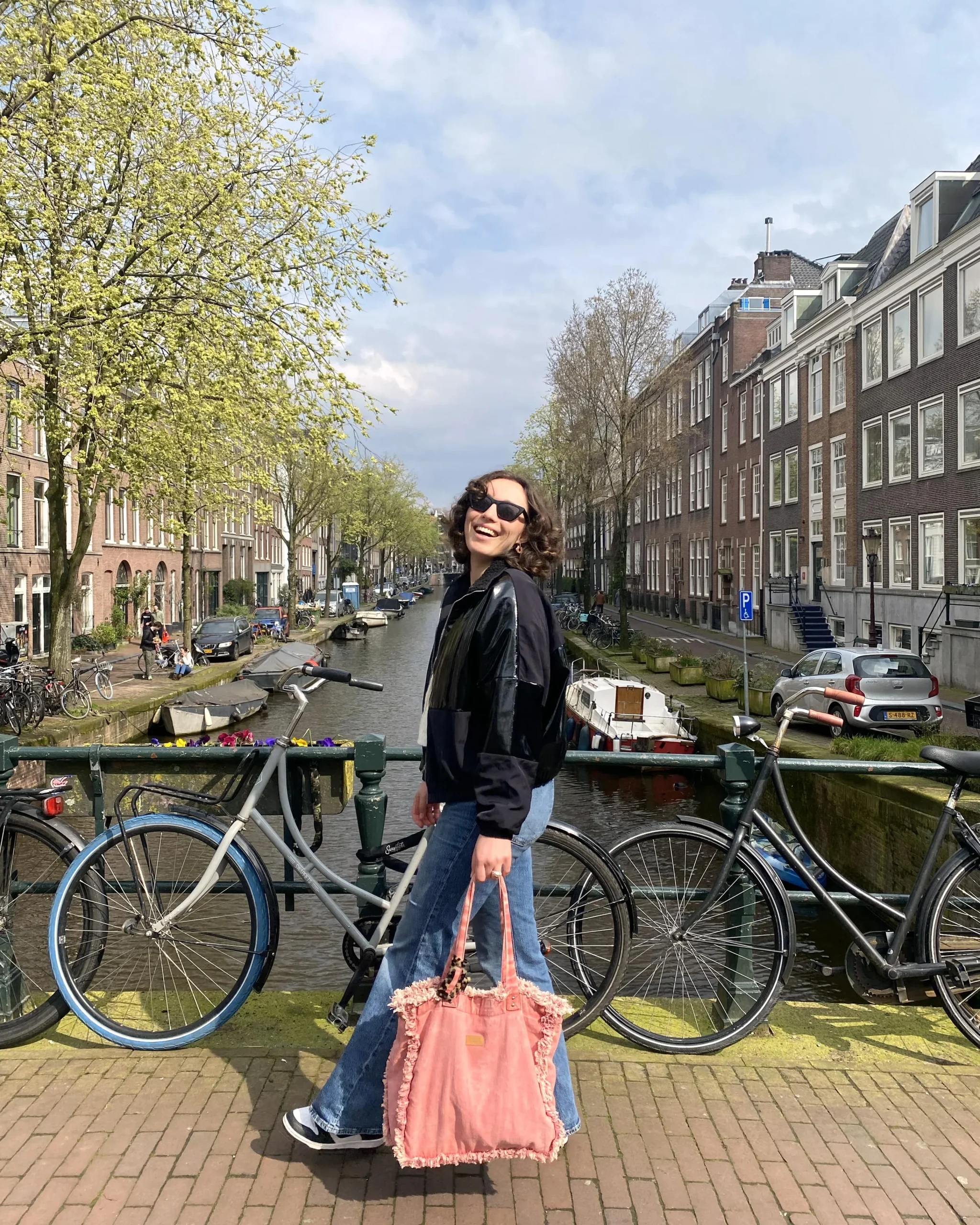 Sac Cabas Pink Retro Rose Vintage – Fabriqué en France – Image 7