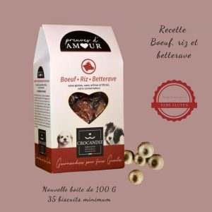 Biscuits Naturels pour Chien - Bœuf & Betterave & Fabriqués en France | Bio & Gourmands