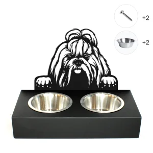 EMERO - Support Écuelles pour Chiens - Shih-tzu - Origine : France 🐾🇫🇷