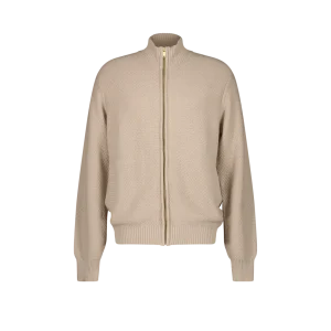 Pull Zip Maille Camel