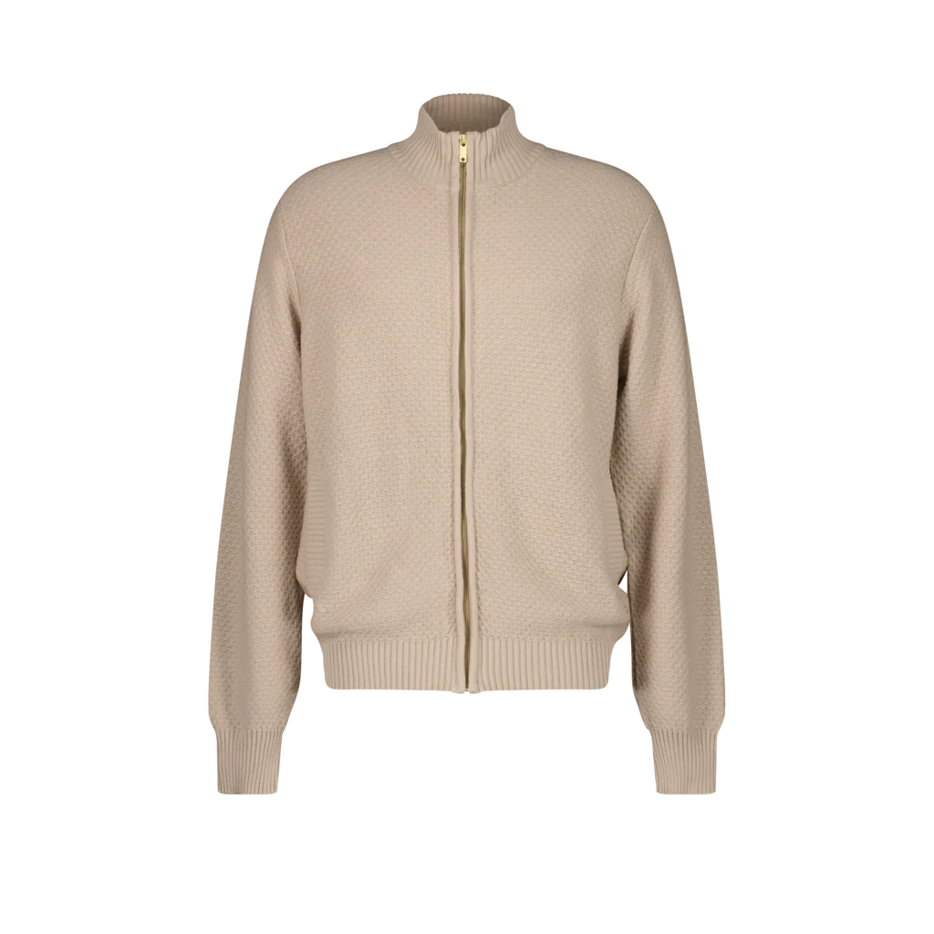 Pull Zip Maille Camel – Image 2