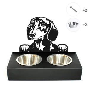 EMERO - Support Écuelles pour Chiens - Teckel - Origine : France 🐾🇫🇷